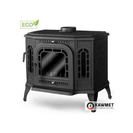 Piec wolnostojący żeliwny KAWMET P7 LB (10,5 kW) ECO z bocznym załadunkiem