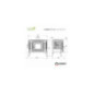 Piec wolnostojący KAWMET P7 (10,5 kW) CookTop LB ECO z załadunkiem bocznym i fajerkami do gotowania