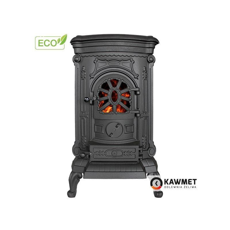 Piec żeliwny wolnostojący KAWMET KOZA P9 (8 kW) ECO bogato zdobiony z płytą grzewczą Piec żeliwny wolnostojący KAWMET KOZA P9 (8 kW) ECO bogato zdobiony z płytą grzewczą