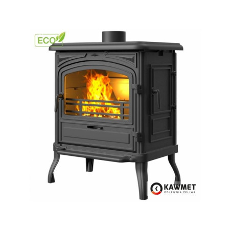 Piec wolnostojący KAWMET Premium EOS S13 ECO z bocznym załadunkiem
