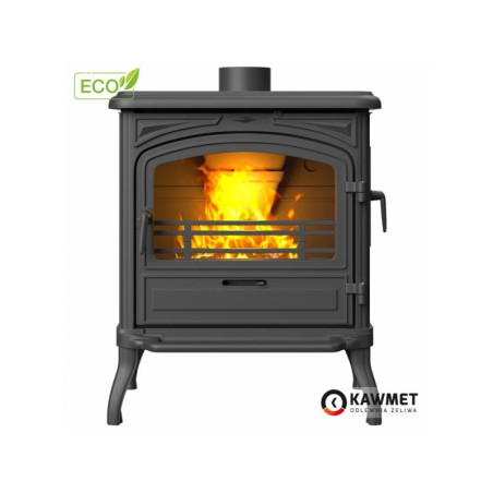 Piec wolnostojący KAWMET Premium EOS S13 ECO z bocznym załadunkiem