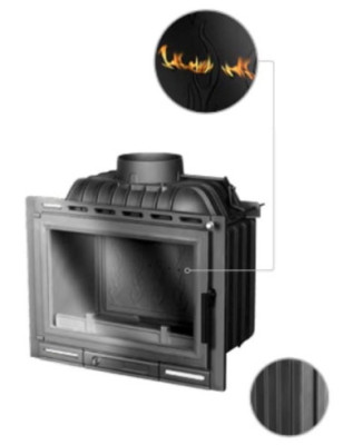 Wkład kominkowy żeliwny W13A (11 5 kW) ECO