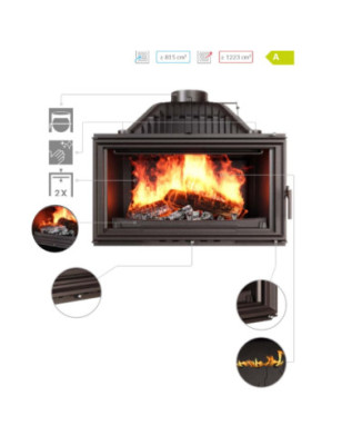 Wkład kominkowy żeliwny W15 (16 3 kW) ECO