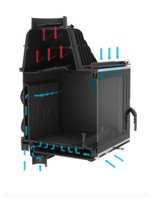 Wkład kominkowy żeliwny W16 (9 4 kW) ECO
