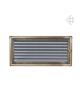 Kratka kominkowa RUSTYKALNA z żaluzją 17x37