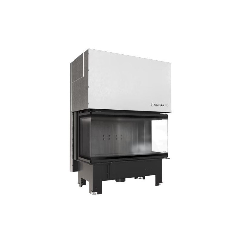 Kominek powietrzny stalowy KRATKI NBC 1000/400 15 kW fi 200 Gilotyna czarne wyłożenie Kominek powietrzny stalowy KRATKI NBC 1000/400 15 kW fi 200 Gilotyna czarne wyłożenie