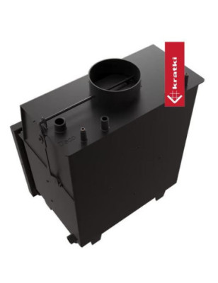 Kominek z płaszczem wodnym KRATKI ZUZIA DECO 12 kW z akcesoriami