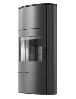 Piec wolnostojący KRATKI AB/S/2/ROLLO Wysoki BLACK fi 150 10 kW