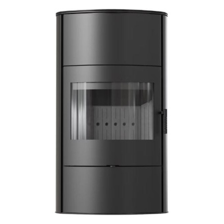 Piec wolnostojący KRATKI AB/S/2/ROLLO Wysoki BLACK fi 150 10 kW