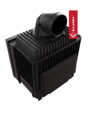 Kominek powietrzny żeliwny KRATKI FRANEK DECO 12 kW fi 200