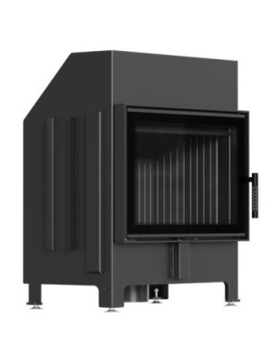 Kominek KRATKI ZIBI ECO 9 9 kW fi 180 z czarnym wyłożeniem