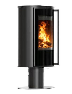 Piec wolnostojący OBROTOWY KRATKI ERIK N/O fi 150 5 5kW czarny termotec