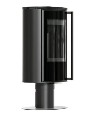 Piec wolnostojący OBROTOWY KRATKI ERIK N/O fi 150 5,5kW czarny termotec