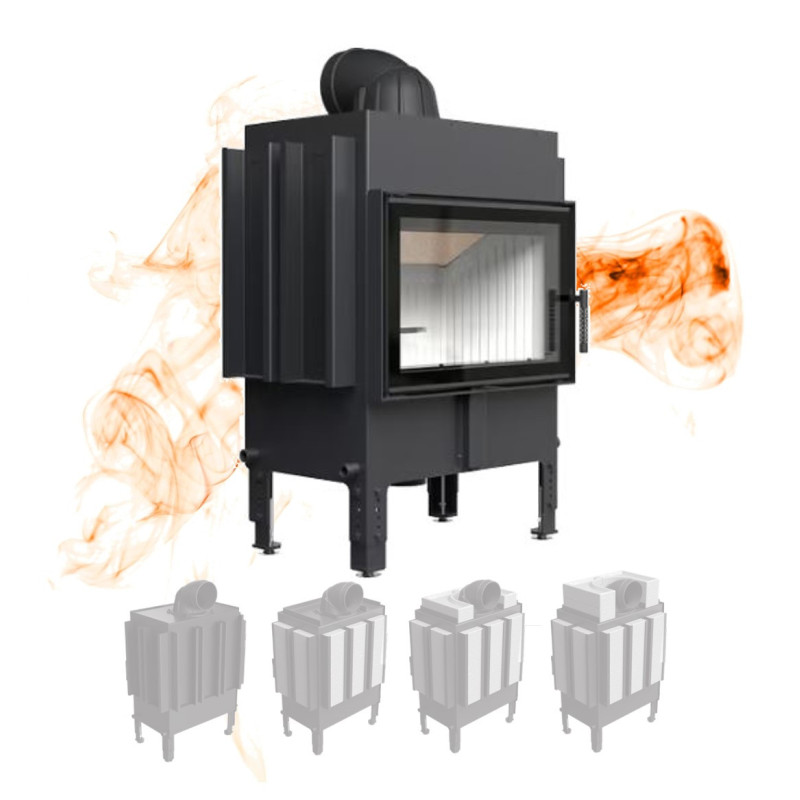 Kominek powietrzny stalowy do akumulacji KRATKI NORRA 9,9 kW Ø 200 Kominek powietrzny stalowy do akumulacji KRATKI NORRA 9,9 kW Ø 200
