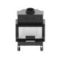 Wkład kominkowy stalowy trójstronny KOMINEK ALBERO AL11C.H-D HITZE CAŁY ZESTAW narożne kratki