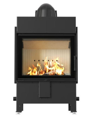 Kominek powietrzny stalowy KRATKI LUCY 12 kW fi200 CAŁY ZESTAW
