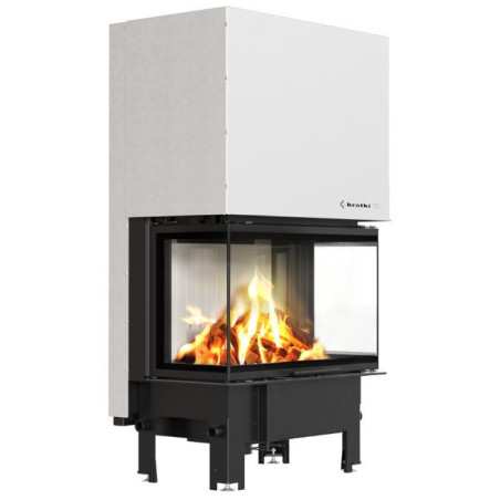 Kominek KRATKI REGNOR 800/400 8 kW Ø 200 3-szybowy CAŁY ZESTAW