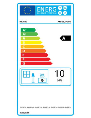 Kominek powietrzny żeliwny ANTEK DECO 10 kW fi 180