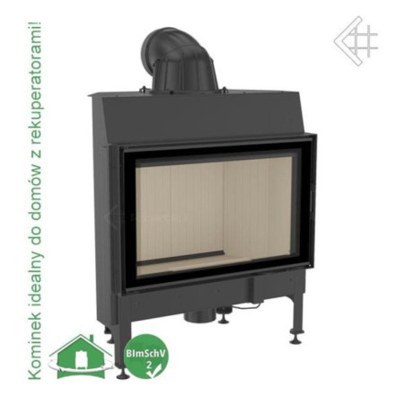 Kominek powietrzny stalowy NADIA 12 kW fi 200