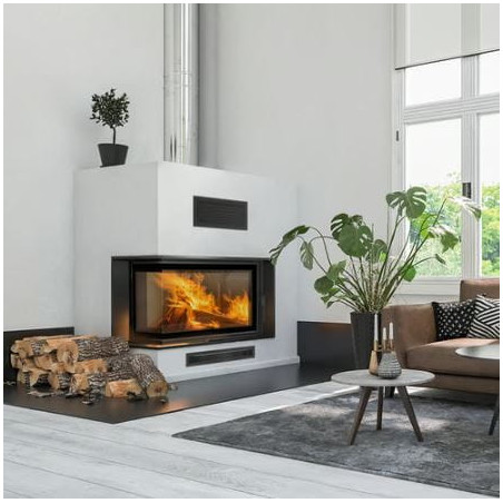 Kominek powietrzny stalowy KRATKI MBM BS 10 kW FI 200